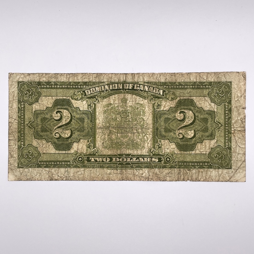 1923 Dominion of Canada Two Dollar Bill Collectible - Picture 5 of 8